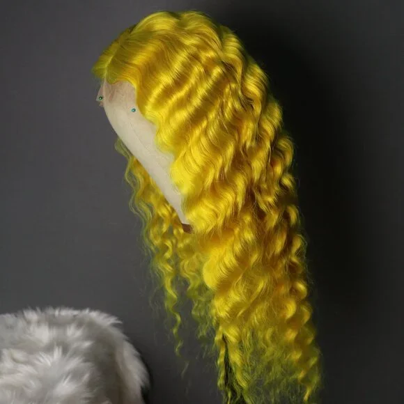 Yellow Hair Wig Lace Front Wig